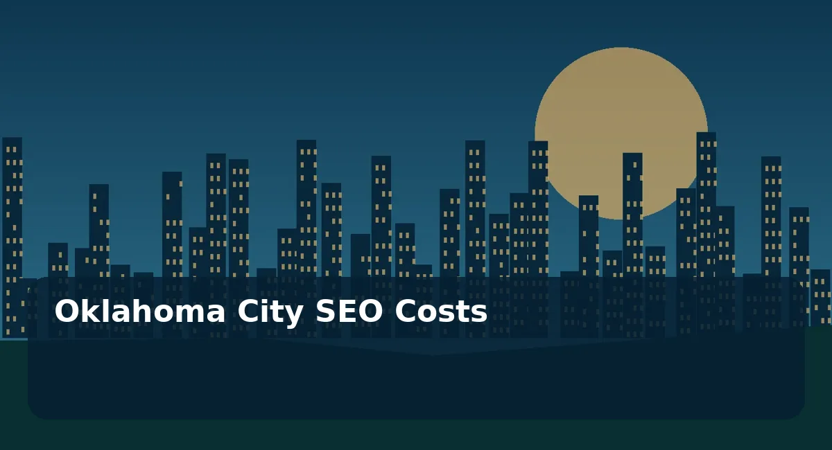 Original editorial illustration for Oklahoma City SEO Costs