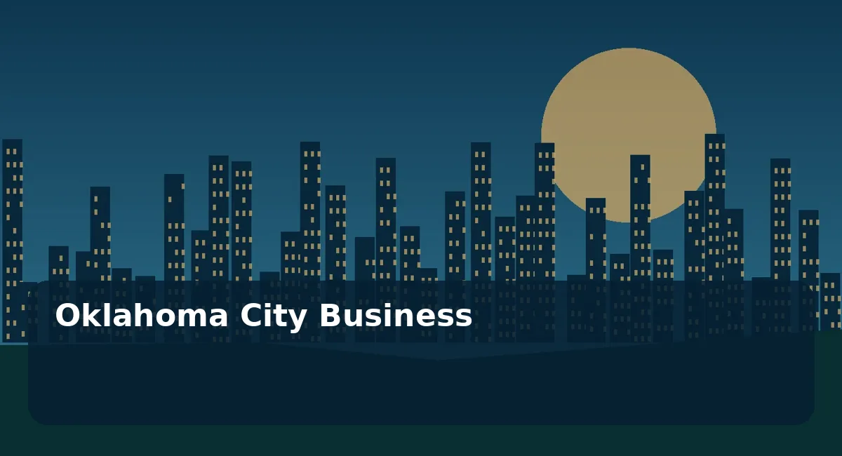 Original editorial illustration for Oklahoma City Business