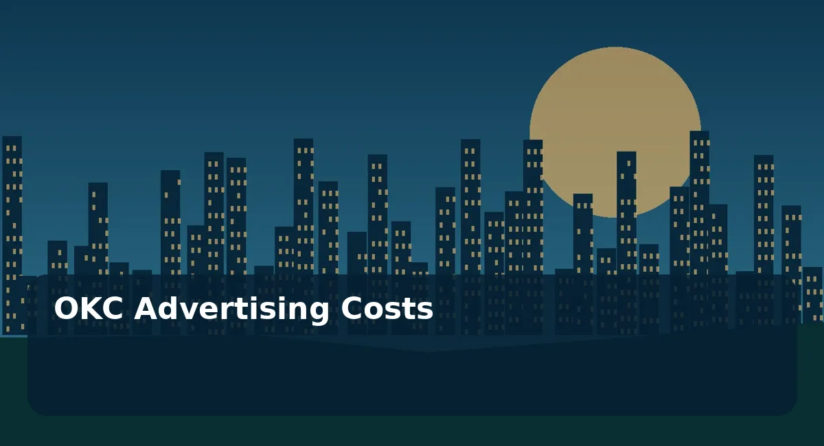 Original editorial illustration for OKC Advertising Costs